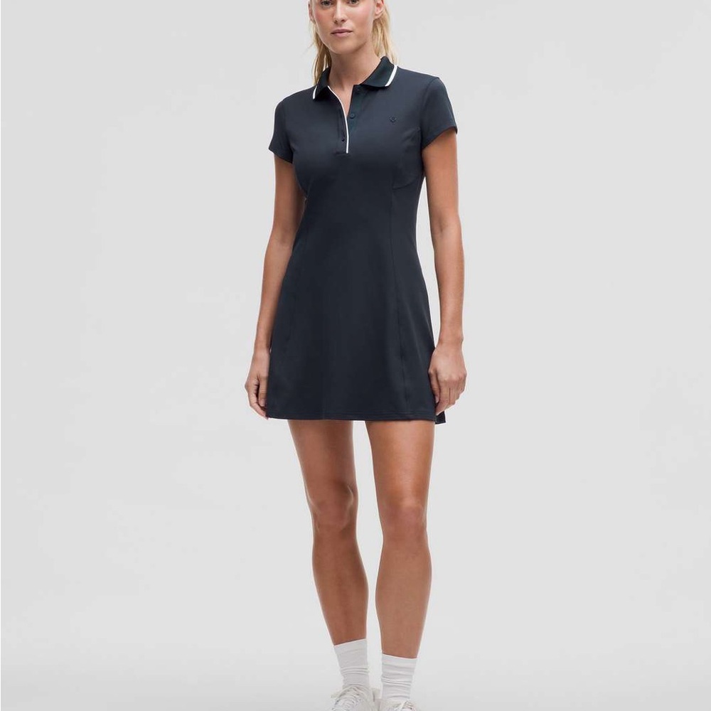 Lululemon Navy/White Polo Dress 8
